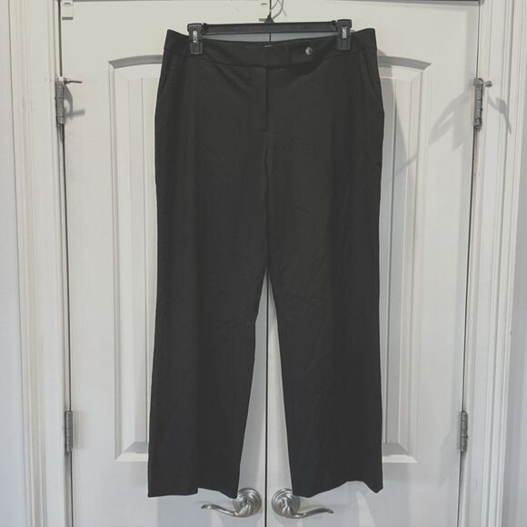 Women's Calvin Klein Classic Fit Black Tuxedo Pants Size 14 - Picture 1 of 3